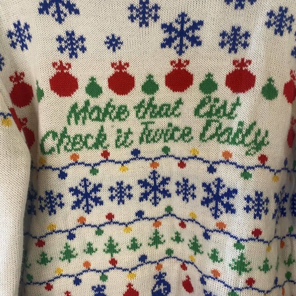 Ugly Christmas Sweater‎ Twice Daily Roody XLarge holiday - Picture 5 of 6